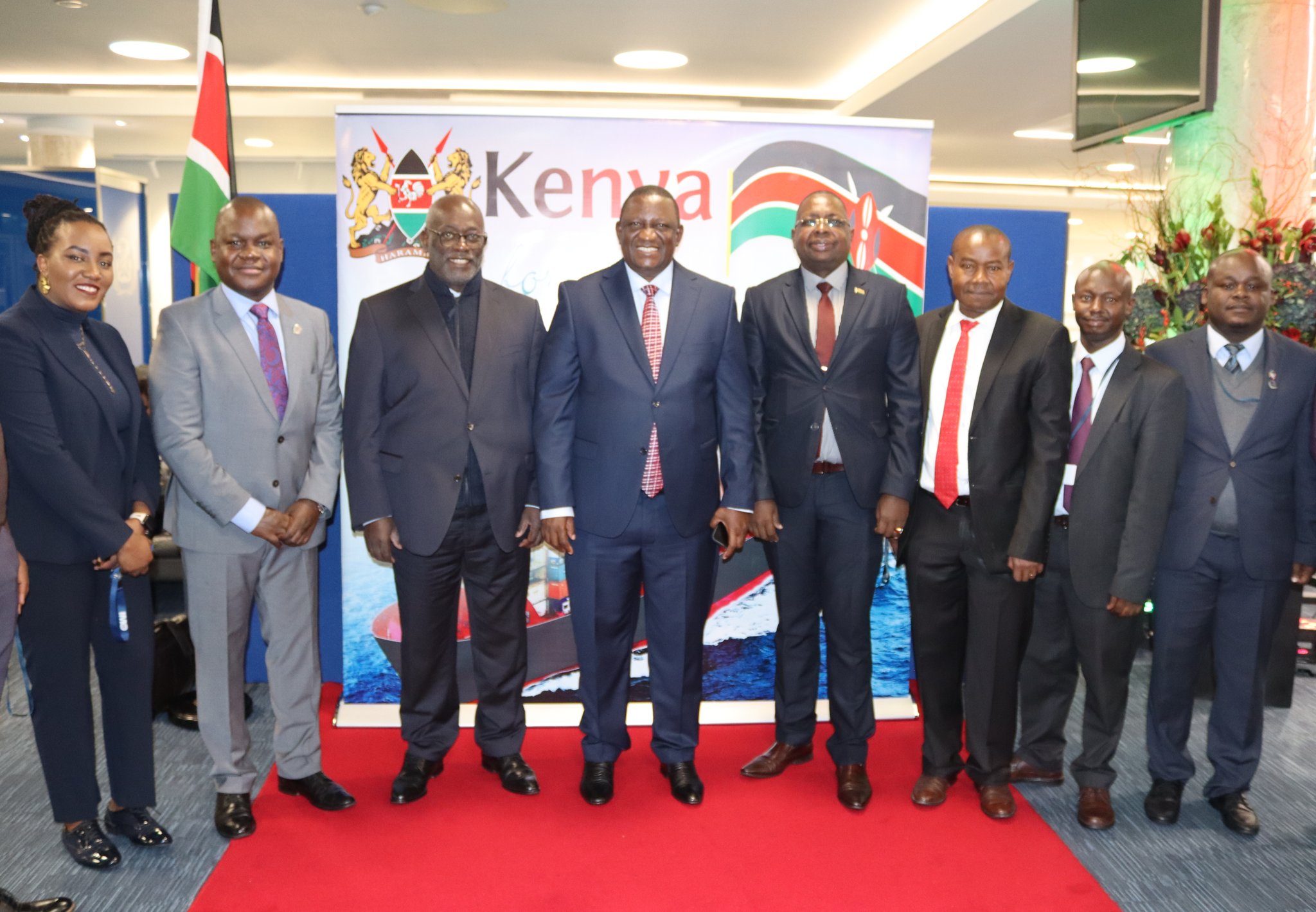 Delegation from the Ministry of Mining, Blue Economy and Maritime Affairs led by CS Salim MVurya and PS Geoffrey Kaituko in UK during the elections 