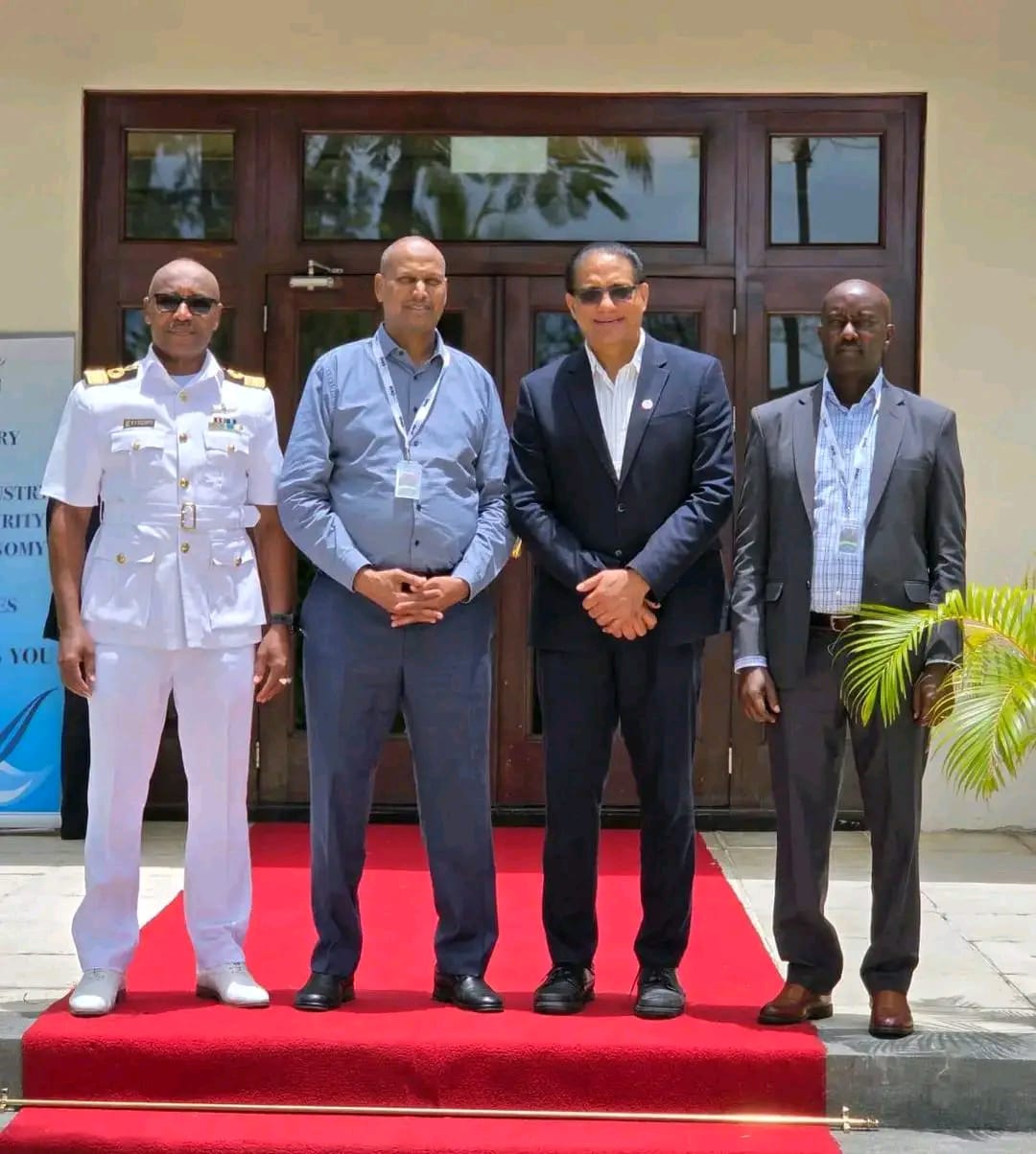 Principal Secretary State Department for Shipping and Maritime Affairs Aden Millah leads the country’s delegation to the 8th High Level Meeting on the Implementation of the Jeddah Amendments to the Djibouti Code of Conduct (DCoC/JA) in Mauritius. 
