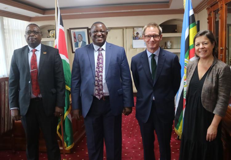 CS SALIM MVURYA, PS GEOFFREY KAITUKO MEETS  BRITISH HIGH COMMISSIONER FOR KENYA