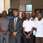 Maj. (Rtd.) George N. Okong’o, Head of Technical, State Department for Shipping and Maritime Affairs second from right posing for a photo after the National Validation and Stakeholder Consultation Workshop on the Assessment of National Assets and Identification of National Priorities for Port Security and Safety of Navigation